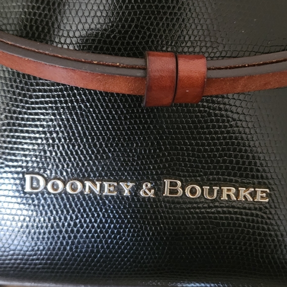 Dooney & Bourke Lilliana Black & Hot Pink Shoulder Tote Bag - Picture 7 of 16